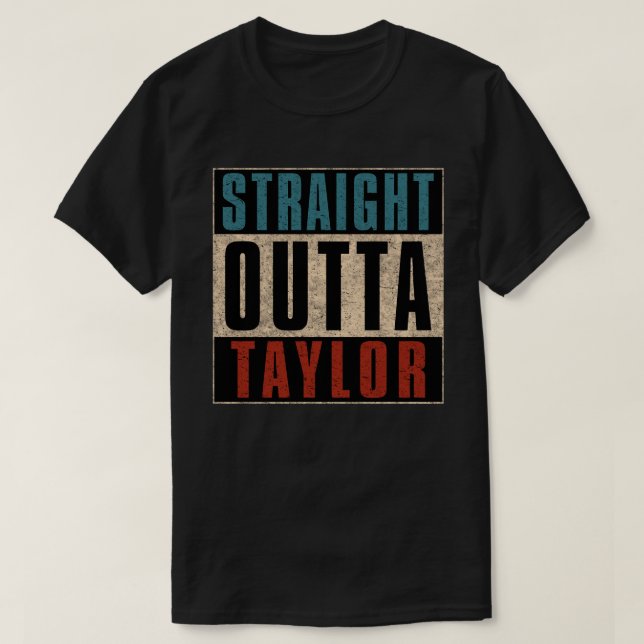 Camiseta Hetero Outta Taylor Michigan MI (Frente do Design)