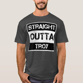 Camiseta Hetero Outta Troy cidade de Michigan Vintage