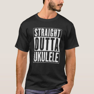 Camiseta Hetero Outta Ukulele Vintage irritou o Funny