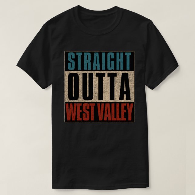 Camiseta Hetero Outta West Valley UT (Frente do Design)
