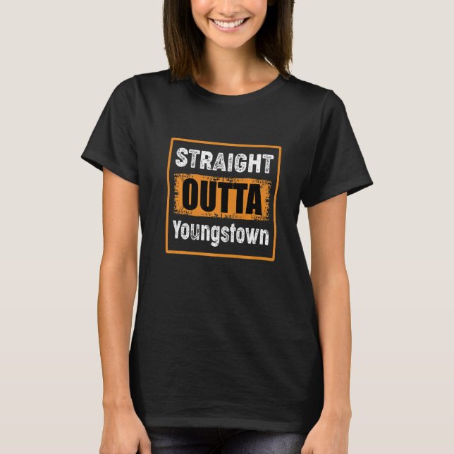 Camiseta Hetero Outta Youngstown Ohio Usa Retro Distresse (Frente)