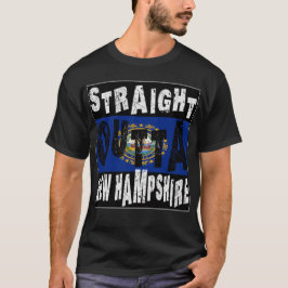Camiseta HETERO PERSONALIZADO fora de New Hampshire Meme Te