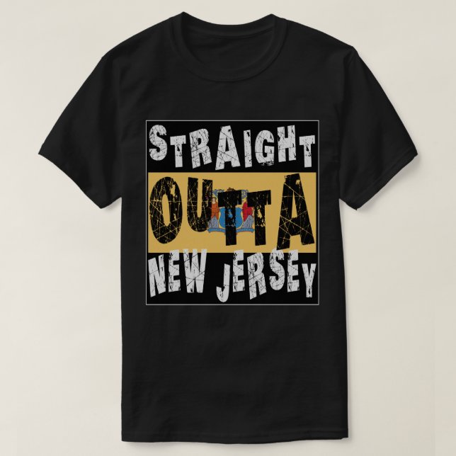 Camiseta HETERO PERSONALIZADO Fora de Nova Jersey Meme Tee (Frente do Design)