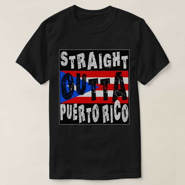 Camiseta HETERO PERSONALIZADO fora de Porto Rico Meme Tee (Frente do Design)