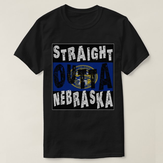 Camiseta HETERO PERSONALIZADO Fora do Membro de Nebraska (Frente do Design)