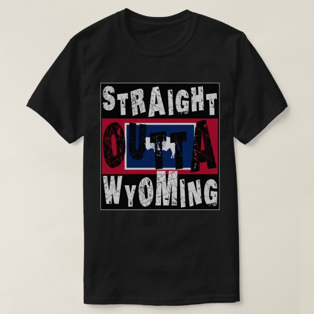 Camiseta HETERO PERSONALIZADO fora do Wyoming Meme (Frente do Design)
