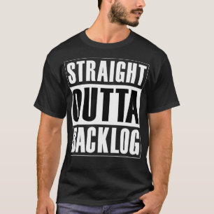 Camiseta Hetero Saída Backlog Ágil Scrum Engraçado