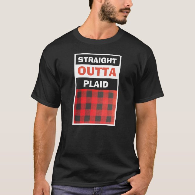 Camiseta Hetero Saída Xadrez Engraçada Declaração de Moda (Frente)