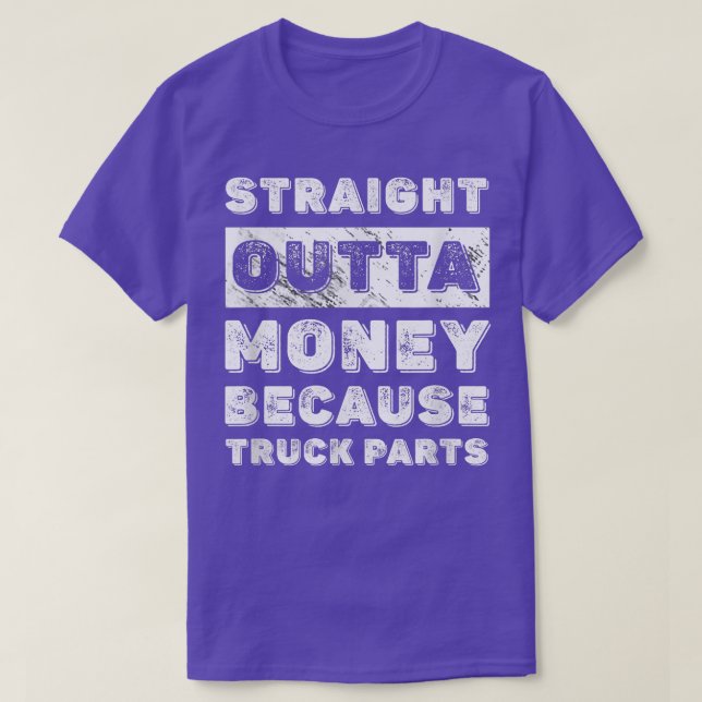 Camiseta Hetero Sem Dinheiro Porque Truck Parts Dri (Frente do Design)