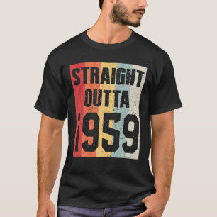 Camiseta Hetero Vintage Out 1959 Funny Retro Birthday D
