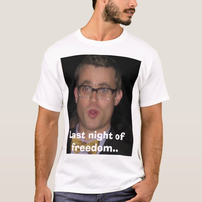 Camiseta hewson, Last night da liberdade. (Frente)