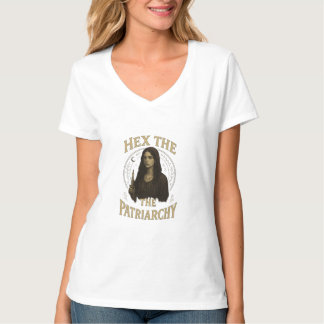 Camiseta Hex the Patriarchy – Wiccan Witch Illustration 