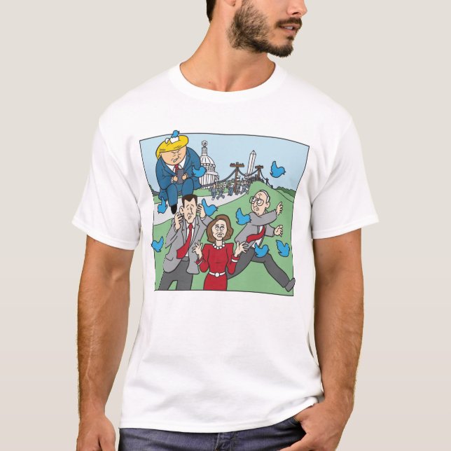 Camiseta Hexágono 2018: Terra do Tweet da liberdade, opção (Frente)