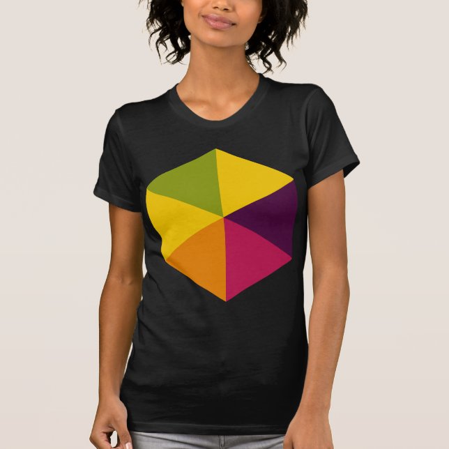 Camiseta Hexágono a cores 01 (Frente)