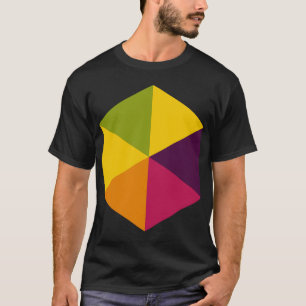 Camiseta Hexágono a cores 01
