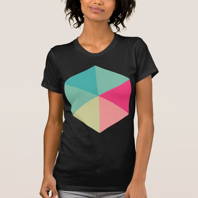 Camiseta Hexágono a cores 02 (Frente)