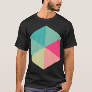Camiseta Hexágono a cores 02