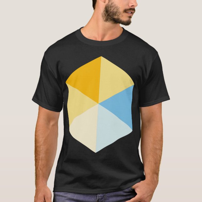 Camiseta Hexágono a cores 03 (Frente)