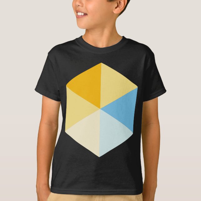 Camiseta Hexágono a cores 03 (Frente)
