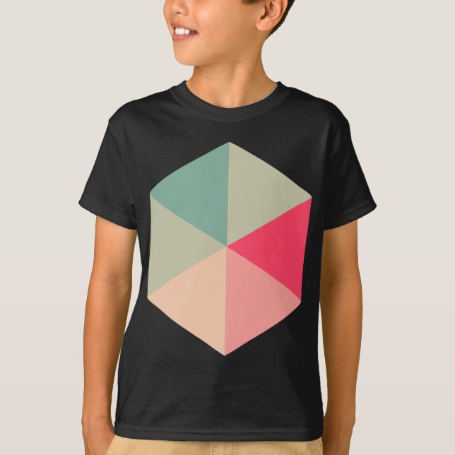 Camiseta Hexágono a cores 04 (Frente)