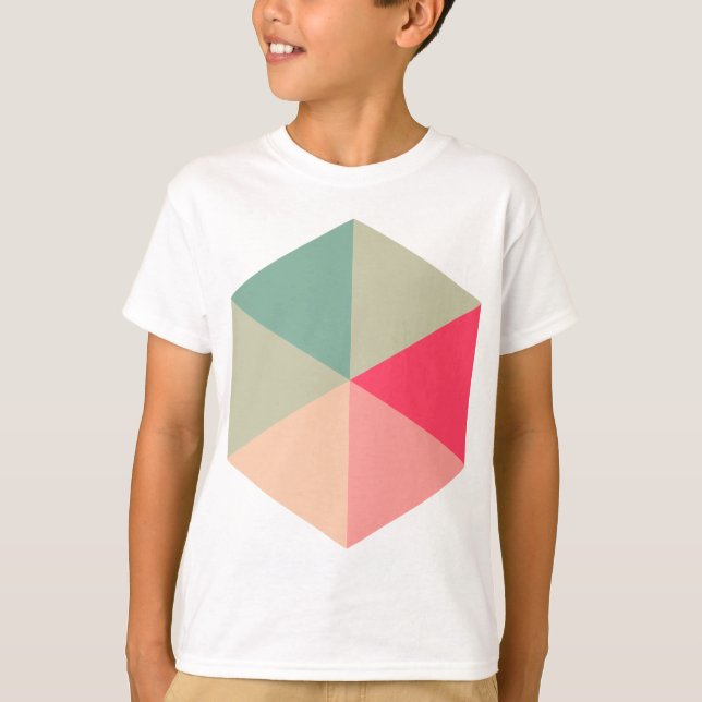 Camiseta Hexágono a cores 04 (Frente)