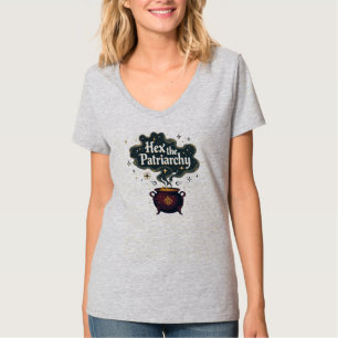 Camiseta Hexe a Patriarquia - Estética Feminista de Bruxa
