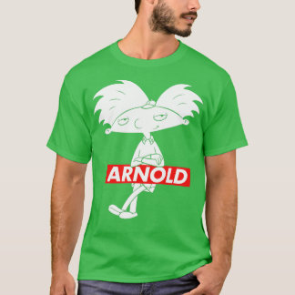 Camiseta Hey Arnold In Red Box Arnold Posing With Arms Cros