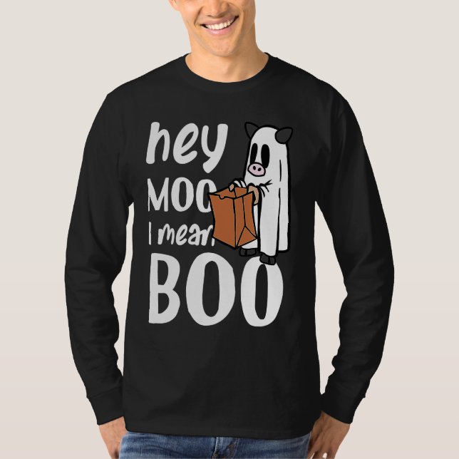 Camiseta Hey Boo Kids Halloween Boo Crew Trick Or Treat Fut (Frente)