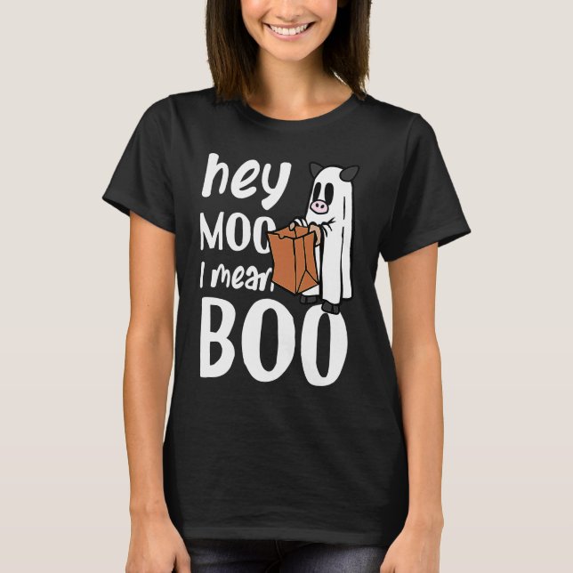 Camiseta Hey Boo Kids Halloween Boo Crew Trick Or Treat Fut (Frente)
