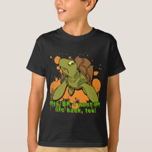 Camiseta Hey BP eu quero meu Tshirt da tartaruga da parte