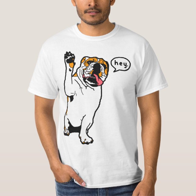 Camiseta Hey buldogue (Frente)