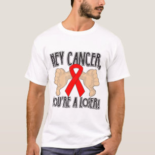 Camiseta Hey cancer de sangue você é um vencido