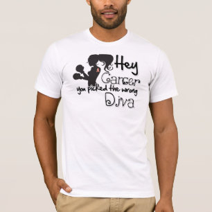 Camiseta Hey cancer Endometrial você escolheu a diva errad