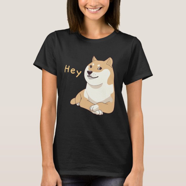 Camiseta Hey Doge Meme Crossed Arm Shiba Inu Cute Dog (Frente)