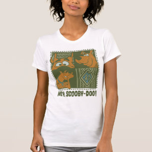 Camiseta Hey gráfico quadrado tribal de Scooby-Doo