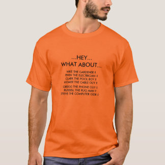 CAMISETA … HEY… QUE SOBRE…, MICROFONE O JARDINEIRO? IRWI…