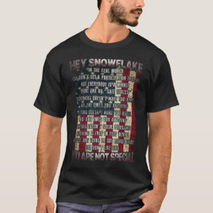 Camiseta Hey Snowflake You Are Not Special America Flag