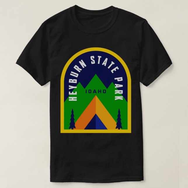 Camiseta Heyburn State Park Idaho Camping Hiking (Frente do Design)