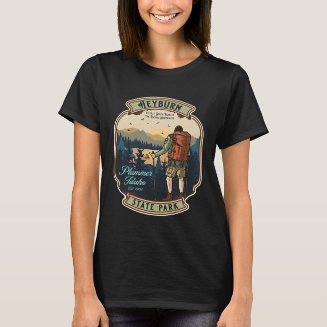 Camiseta Heyburn State Park Plummer Idaho Hiking Camping So (Frente)
