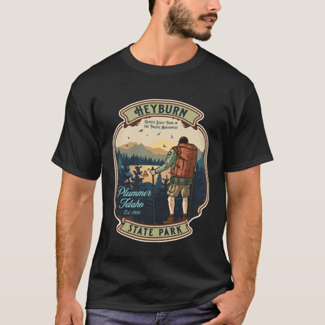 Camiseta Heyburn State Park Plummer Idaho Hiking Camping So (Frente)