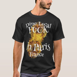 Camiseta HG Bebam Local Fu ck Em Paris França VINHO