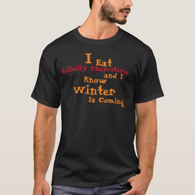 Camiseta HG FW FV I Como Charcuteria Inverno Chegando CORTE (Frente)