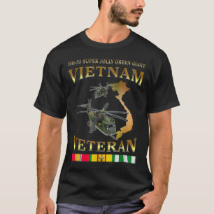 Camiseta Hh-53 Super Jolly Green Giant Helicopter Vietnam V