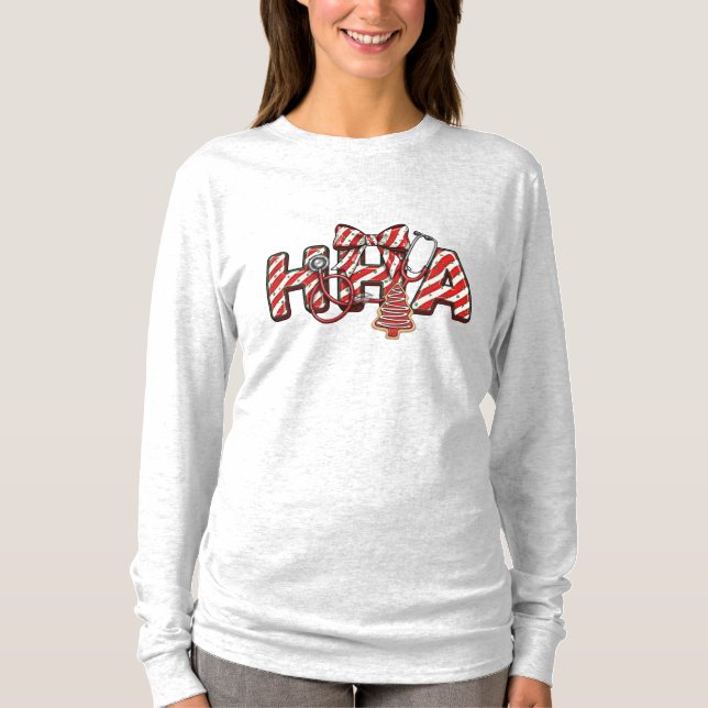 Camiseta HHA Home Health Aide Christmas (Frente)