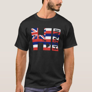 Camiseta HI Hawaii Islands Hawaii Flag Beach