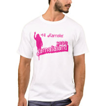 "Hi Kamala" - Camisa-T masculina (slogan B)