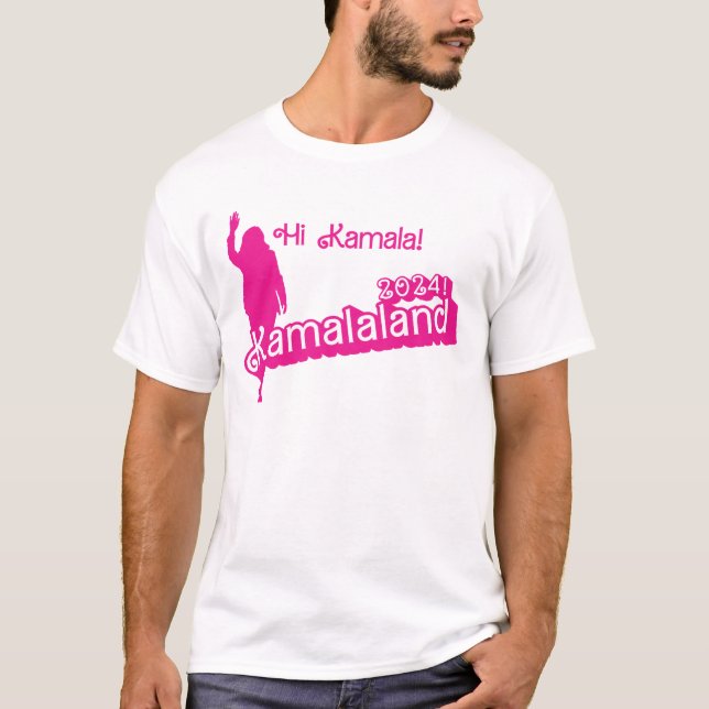 Camiseta "Hi Kamala" - Camisa-T masculina (slogan B) (Frente)