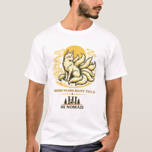 Camiseta HI NOMAD – Espírito Kitsune Raposa Japonesa de N