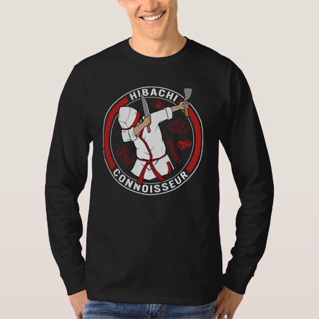 Camiseta Hibachi Connoiseur Dabbing Chef Japanese Cuisine J (Frente)