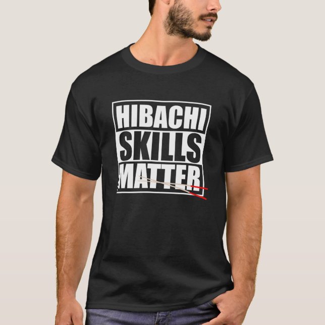 Camiseta Hibachi Skill Hibachi Yum Yum Asiático Cuisi (Frente)